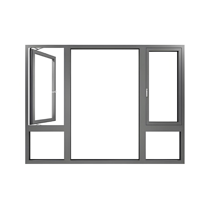 How does the design concept of the broken bridge casement window surpass the traditional one?