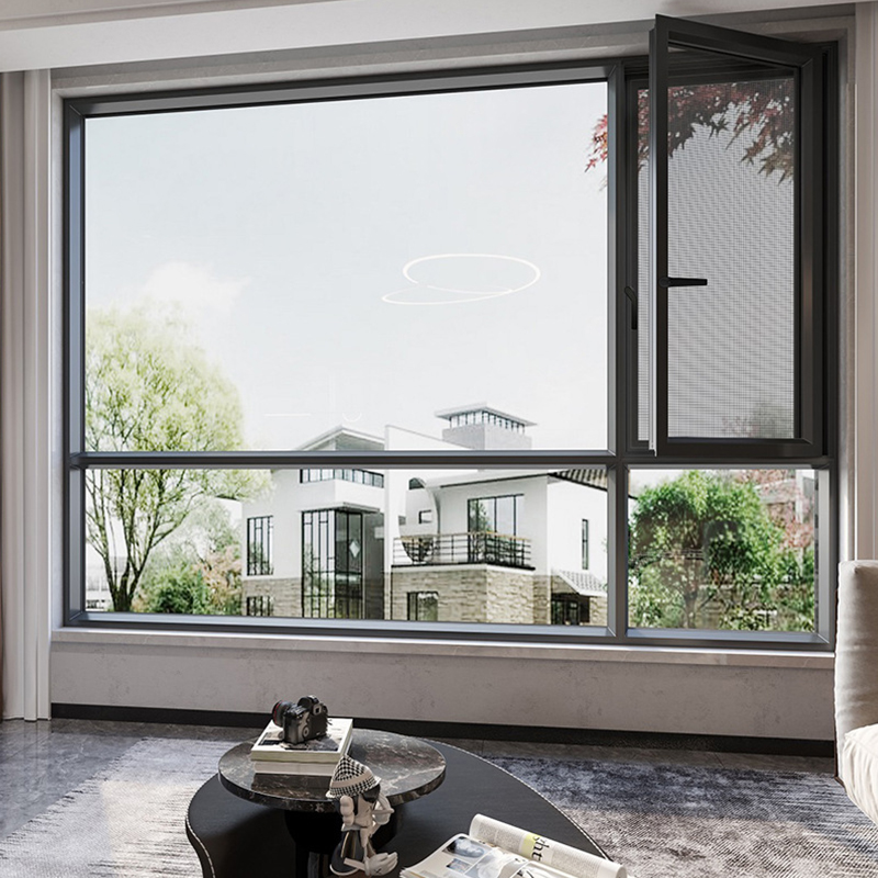 How does the multi-sealing design of the Broken Bridge Casement Window protect against wind and rain and prevent indoor leakage?