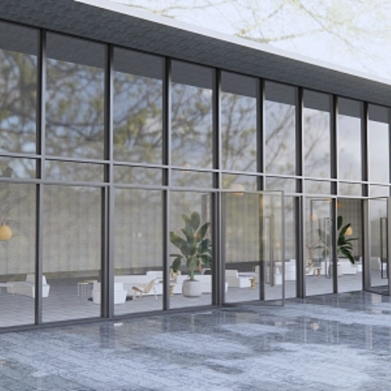 What makes curtain wall sliding doors such a favorite in spatial design?